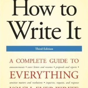 How to Write It By Sandra E. Lamb
